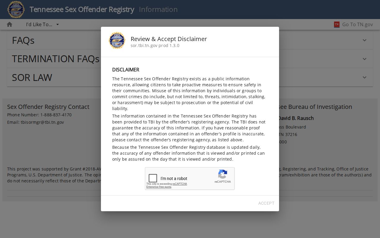 Union County sex offender registration law resources