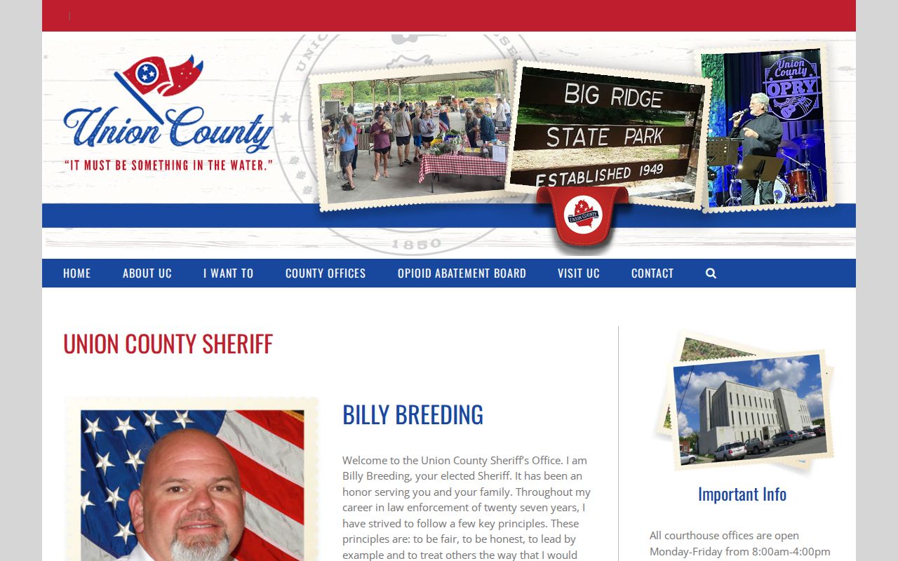 Union County criminal records sheriff and jail contacts